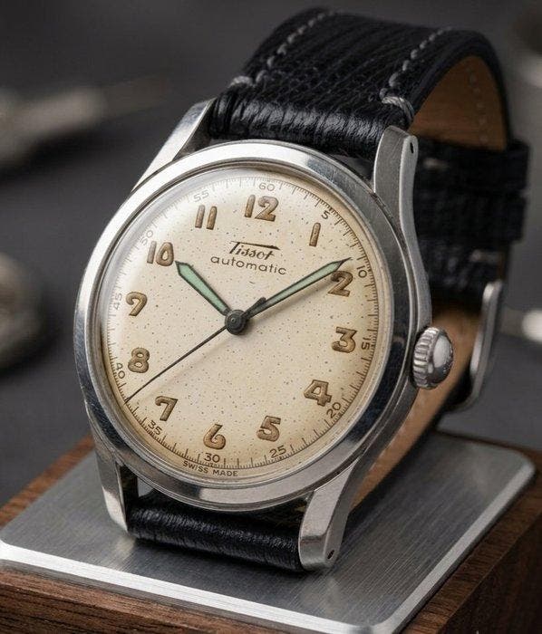 Tissot - Bumper Automatic - 17 Jewels (Chs. Tissot & Fils) -, Handtassen en Accessoires, Horloges | Heren