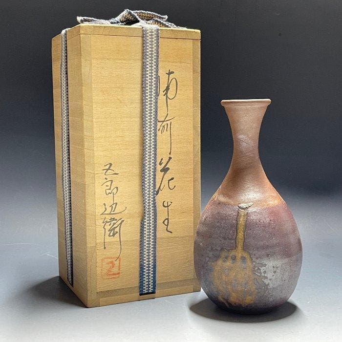 Vaas - Aardewerk - Japan -  / Bizen aardewerk (Zonder, Antiquités & Art, Antiquités | Autres Antiquités