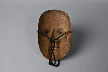 Noh masker - Hout - Houten Ko-omote Noh-masker (Zonder, Antiek en Kunst