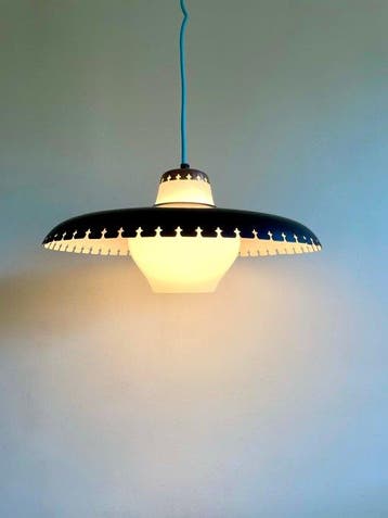 Lyfa - Plafondlamp - Messing, Aluminium - Vintage Deense