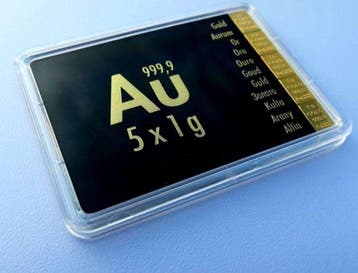 5 gram - Goud - ESG, Valcambi, Switzerland, Postzegels en Munten, Edelmetalen en Baren