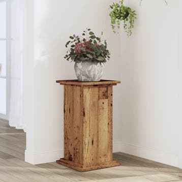 vidaXL Plantenstandaard 33x33x60 cm bewerkt hout oud, Verzenden