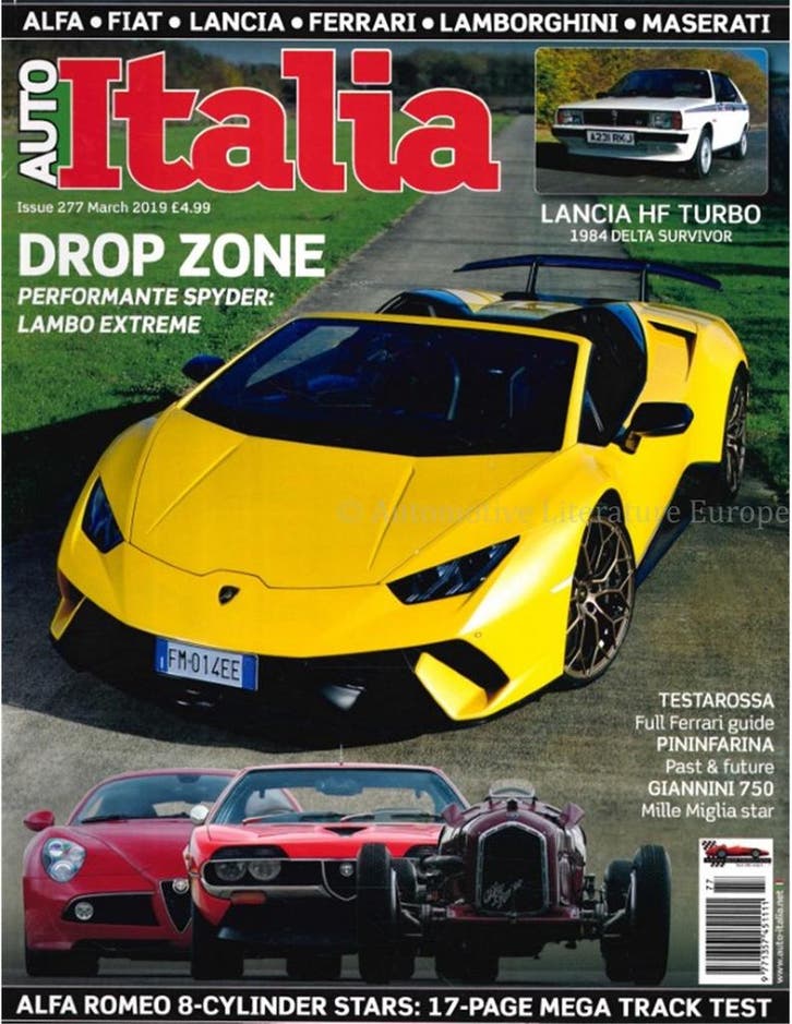 2019 AUTO ITALIA MAGAZINE 277 ENGELS, Boeken, Auto's | Folders en Tijdschriften