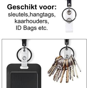 Fako Bijoux - Robuuste Uittrekbare Sleutelhanger Met Koord -, Verzenden, Nieuw