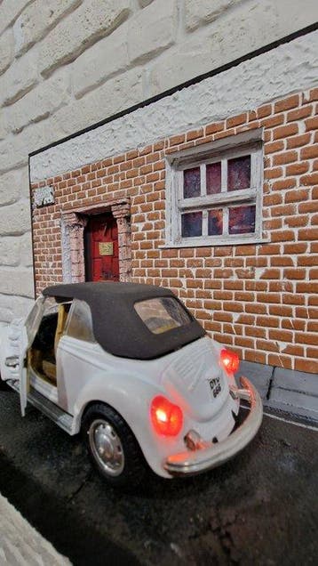 Handmade - Diorama Dylan Dog con Maggiolino Illuminato e, Nieuw