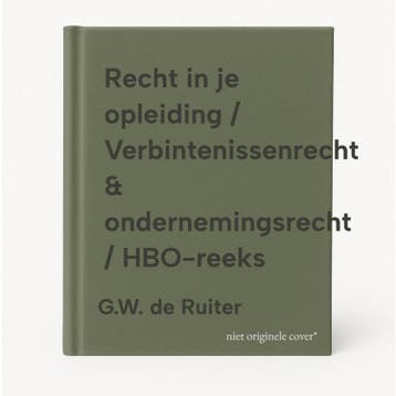 Recht in je opleiding / Verbintenissenrecht &, Boeken, Verzenden, Zo goed als nieuw, G.W. de Ruiter