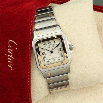 Cartier - Santos Galbée - 187901 - Homme - 1990-1999, Handtassen en Accessoires, Nieuw