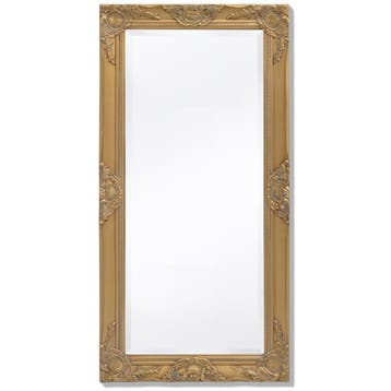 vidaXL Wandspiegel Barok 100 x 50 cm goud, Huis en Inrichting, Woonaccessoires | Spiegels, Verzenden, Nieuw