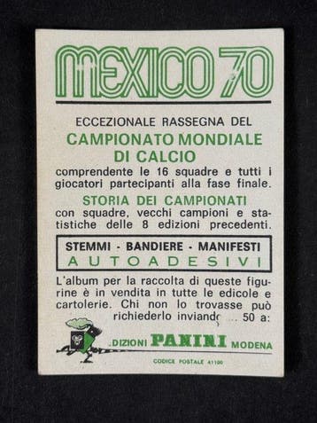 1970 Panini Mexico 70 World Cup, - History: Orsi 1934 - 1