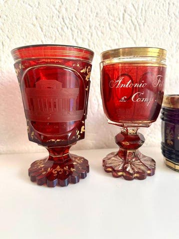 Bohemia - Bokaal (5) - Biedermeier - Kristal