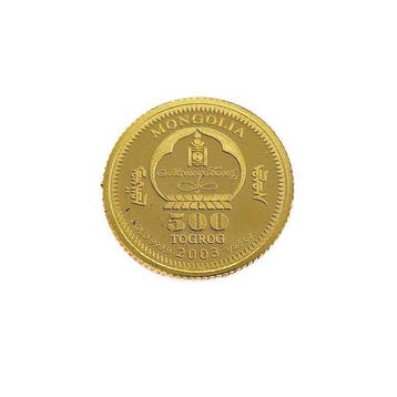 Mongolië. 1000 Togrog 2003 - Chinggis Khan- 1/25 Oz.
