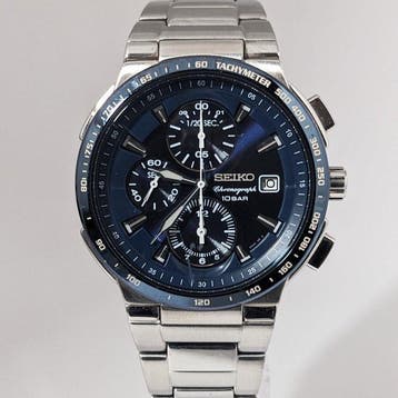 Seiko - Chronograph 100m Watch - Blue Dial - Sans prix de