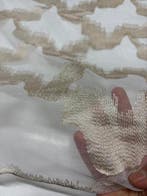 Tissu pour rideau précieux ORGANZA MICRO-RÉSEAU brodé et