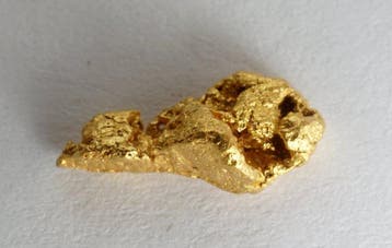Goud Gouden nugget uit Frans-Guyana of Suriname, 0,644 gram-, Verzamelen