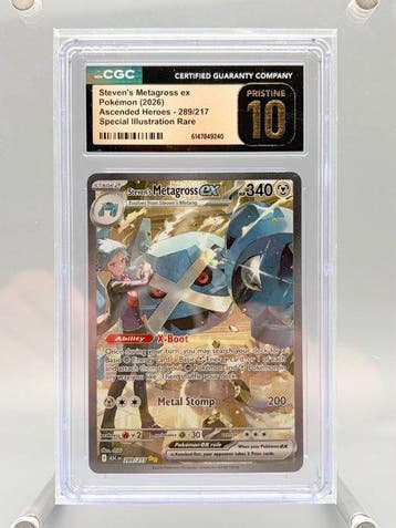 Pokémon Graded card - Stevens Metagross ex - Ascended, Nieuw