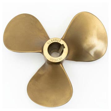Bieden: Michigan Propellers 3-Blade Brass Propeller GL352 2, Watersport en Boten, Ophalen of Verzenden, Nieuw