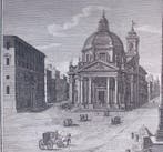 Giuseppe Vasi (1710-1782) - Piazza del Popolo con Obelisco, Antiek en Kunst