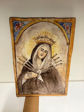 Tegel - 1950-1960 - Onze-Lieve-Vrouw van Smarten - 18 x 25