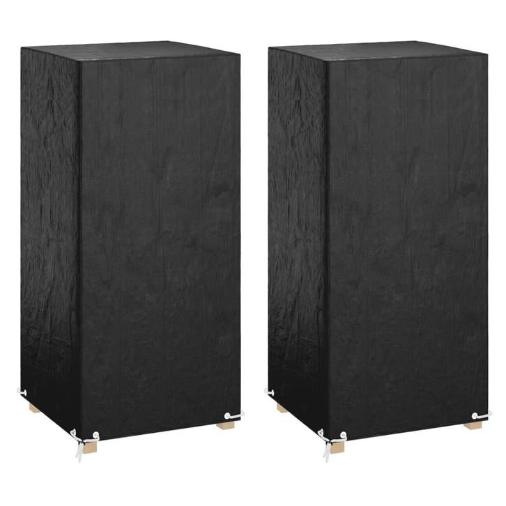 vidaXL Tuinstoelhoezen 2 st 8 oogjes 75x70x140 cm polyetheen, Tuin en Terras, Tuinmeubel-accessoires, Nieuw, Verzenden