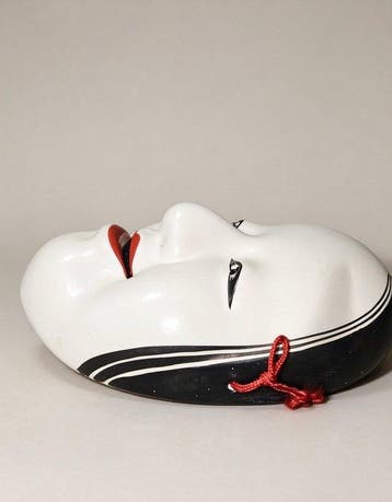 Noh masker - Keramiek (Zonder minimumprijs), Antiek en Kunst