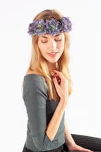 Bloemenkrans Haar Hibiscus Paars Hawaii Paarse Bloemen Haarb, Kleding | Dames, Ophalen of Verzenden, Nieuw