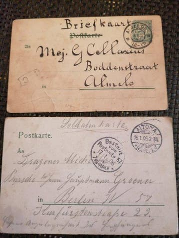 Wereldoorlog 1, Militair - Veldpostbrieven - postkaarten, Verzamelen, Gelopen