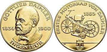 Ar-medaille Moderne medaille Daimler, Gottlieb 1834 Schor..., Verzenden