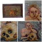 Panneau - Bois - Memento Mori (XIXe siècle)