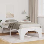 vidaXL Bedframe Wit 75 x 190 cm Massief grenenhout, Verzenden, Nieuw