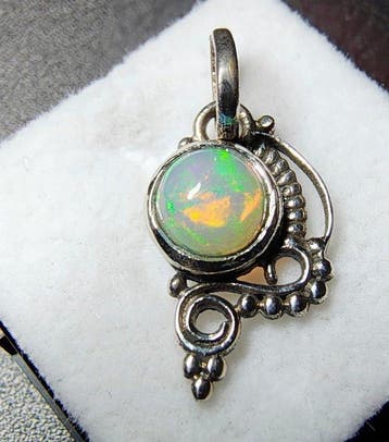 Ketting van 925 sterling zilver met natuurlijke onbewerkte