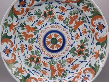 Plaque de charge - XVIIIe siècle - Faïence - Delft -, Antiquités & Art