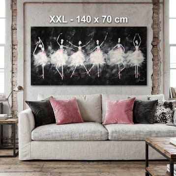 Monika Spiewak - Dancing - Oil Painting Stretched On The