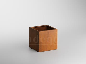 Adeqo cortenstaal plantenbak vierkant 60 x 60 x 60 cm, Verzenden, Vierkant, Nieuw, Metaal