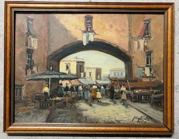 Antonio Migliardi (1913-1985) - Neapolitan market