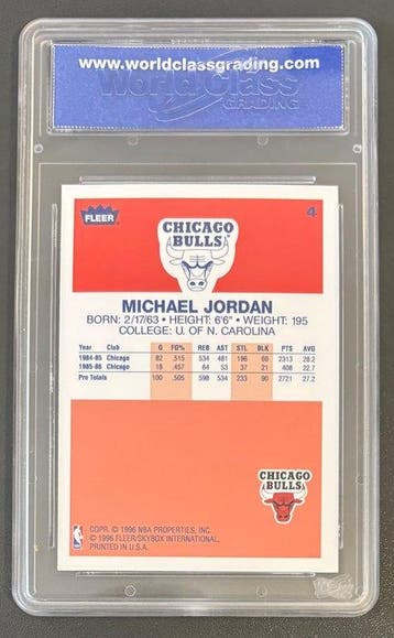 1996/97 Fleer Decade of Excellence Michael Jordan #4 - WCG, Verzamelen, Nieuw
