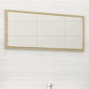 vidaXL Badkamerspiegel 80x1,5x37 cm spaanplaat sonoma, Verzenden, Nieuw