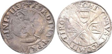 6 Kreuzer Hall o J Habsburg: Ferdinand I, 1526-1564:, Verzenden, België