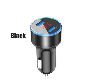CHARGEUR RAPIDE BRIQUET DOUBLE LCD USB 4.8 EN NOIR, Verzenden