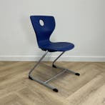 Pantoswing leerlingstoel zithoogte 47 cm, blauw -grijs, Maison & Meubles
