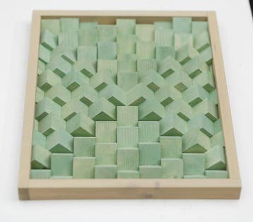 Japandi Collection I. – Matcha – Light & Shadow Relief, Antiek en Kunst