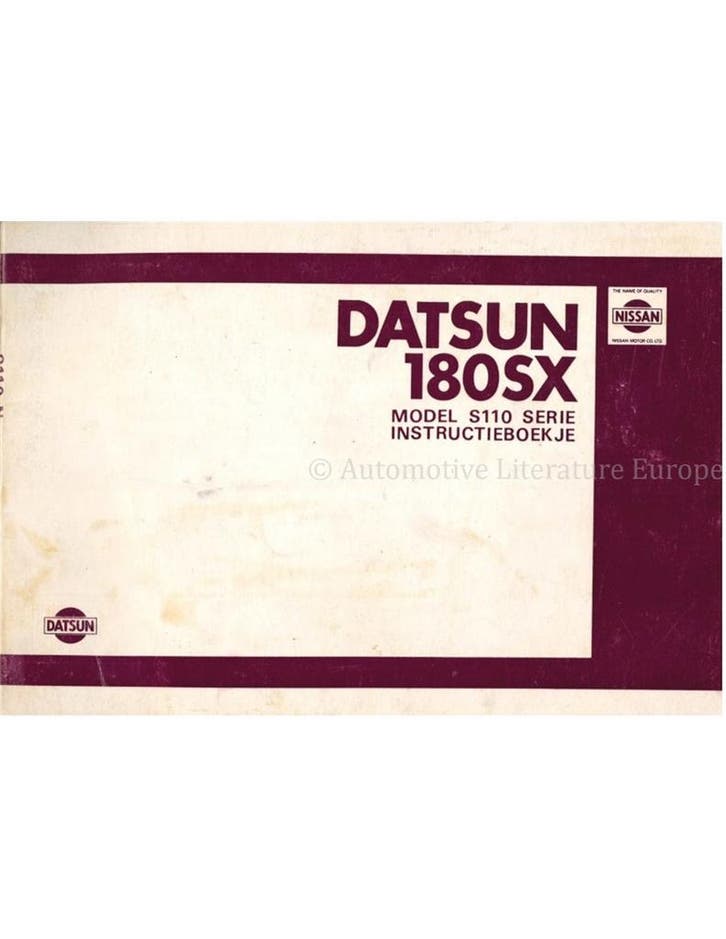 1976 DATSUN 160J | 140J INSTRUCTIEBOEKJE ENGELS, Auto diversen, Handleidingen en Instructieboekjes, Ophalen of Verzenden