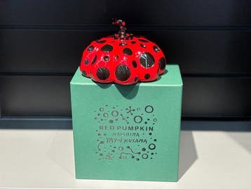 Yayoi Kusama (1929) - sculptuur, Red Pumpkin - 8.5 cm - Hars, Nieuw