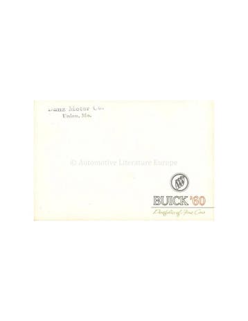 1960 BUICK PROGRAMMA BROCHURE PORTFOLIO ENGELS, Ophalen of Verzenden, Nieuw