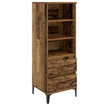 vidaXL Highboard Oud hout 40 x 36 x 110 cm Bewerkt hout, Verzenden