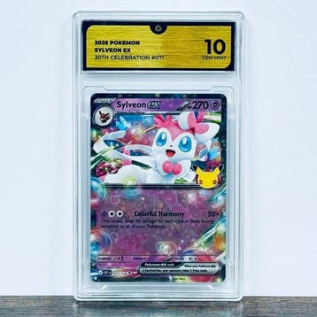 Pokémon Graded card - Sylveon ex 071- 30th Anniversary –