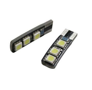 CANBUS T10 LED 6-SMD 5050 - 12V interieur lamp (error, Verzenden