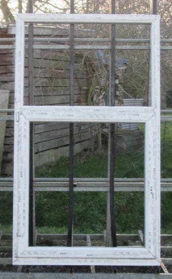 pvc raam , chassis van 113 x 194  creme, 75 tot 150 cm, Kunststof, Raamkozijn, Nieuw