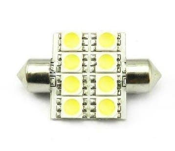 36mm 8 LED C5W SMD auto interieur dome lamp, Verzenden