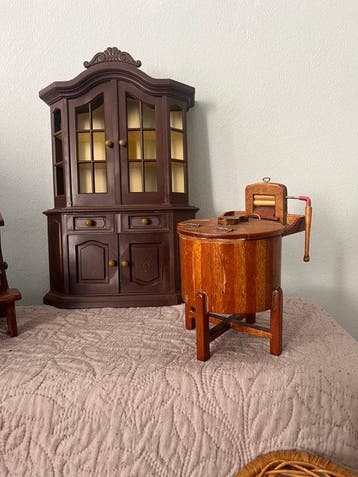 Figure - 6 delige vintage poppenset (6) - Bois