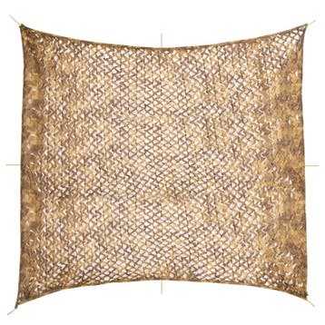 vidaXL Camouflagenet met opbergzak 416x402 cm zandkleurig, Verzenden